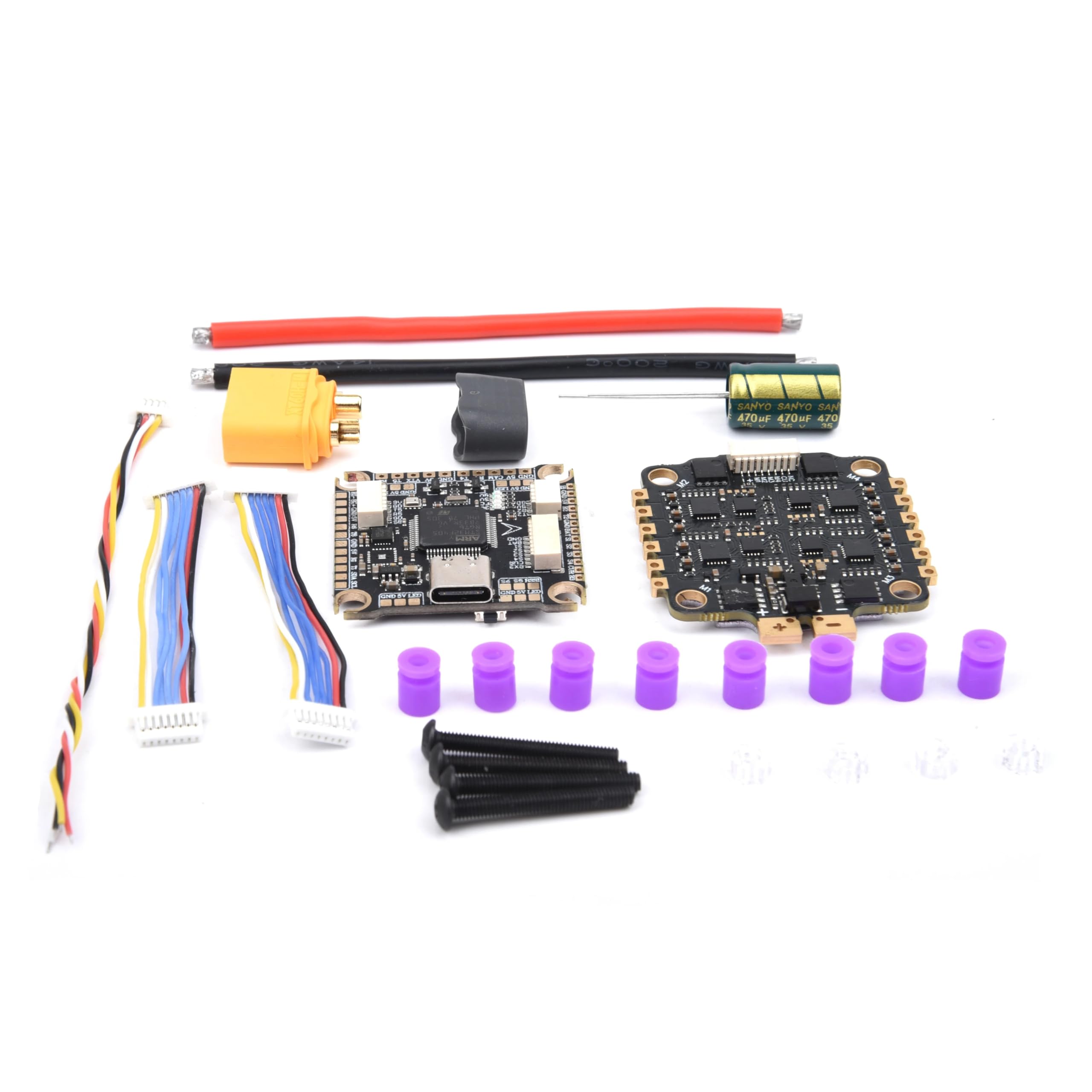 Accesorios de juguete F7 F722 / F4 F405 Control de vuelo 3-6S y 60A 4IN1 ESC Stack compatible con Mark4 APEX XL 5 pulgadas 7 pulgadas 8 pulgadas 9 pulgadas 10 pulgadas FPV Frame Drone(F4 and 60A ESC)