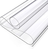 Vista 9 de Oterri Almohadilla de Escritorio Transparente, 12''x12'' Resistente al Calor Impermeable PVC Borde Redondo Alfombrilla Protectora de Escritorio