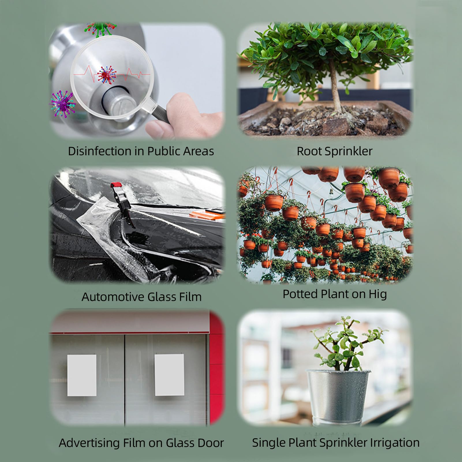 Elektrischer Pflanzensprüher, automatische Bewässerung, Sprühen und Vernebeln