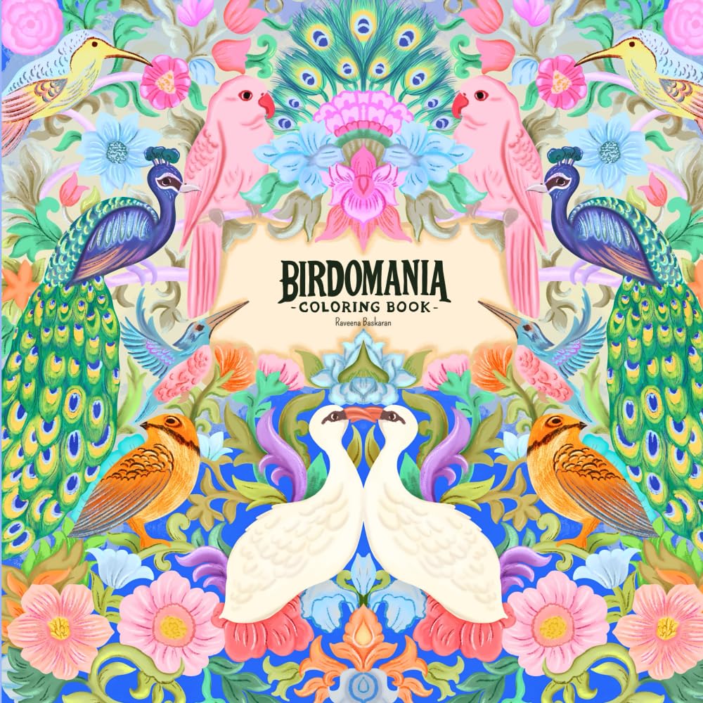 Birdomania: Adult Coloring Book (Mania Coloring)