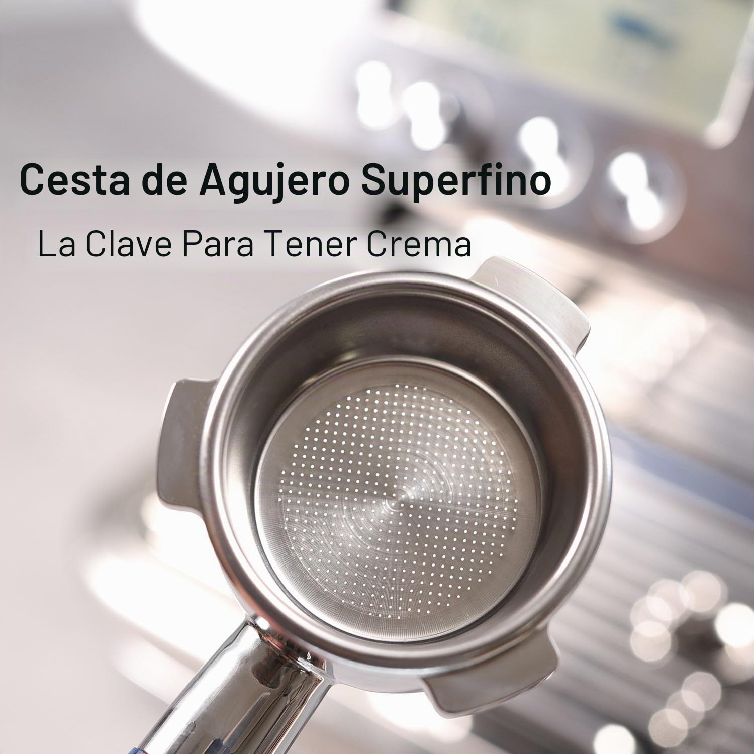 CAPFEI Portafiltro sin fondo, 54 mm, compatible con Sage/Breville Barista Express, Pro, Touch e Impress | Hebilla en T Mango de nogal