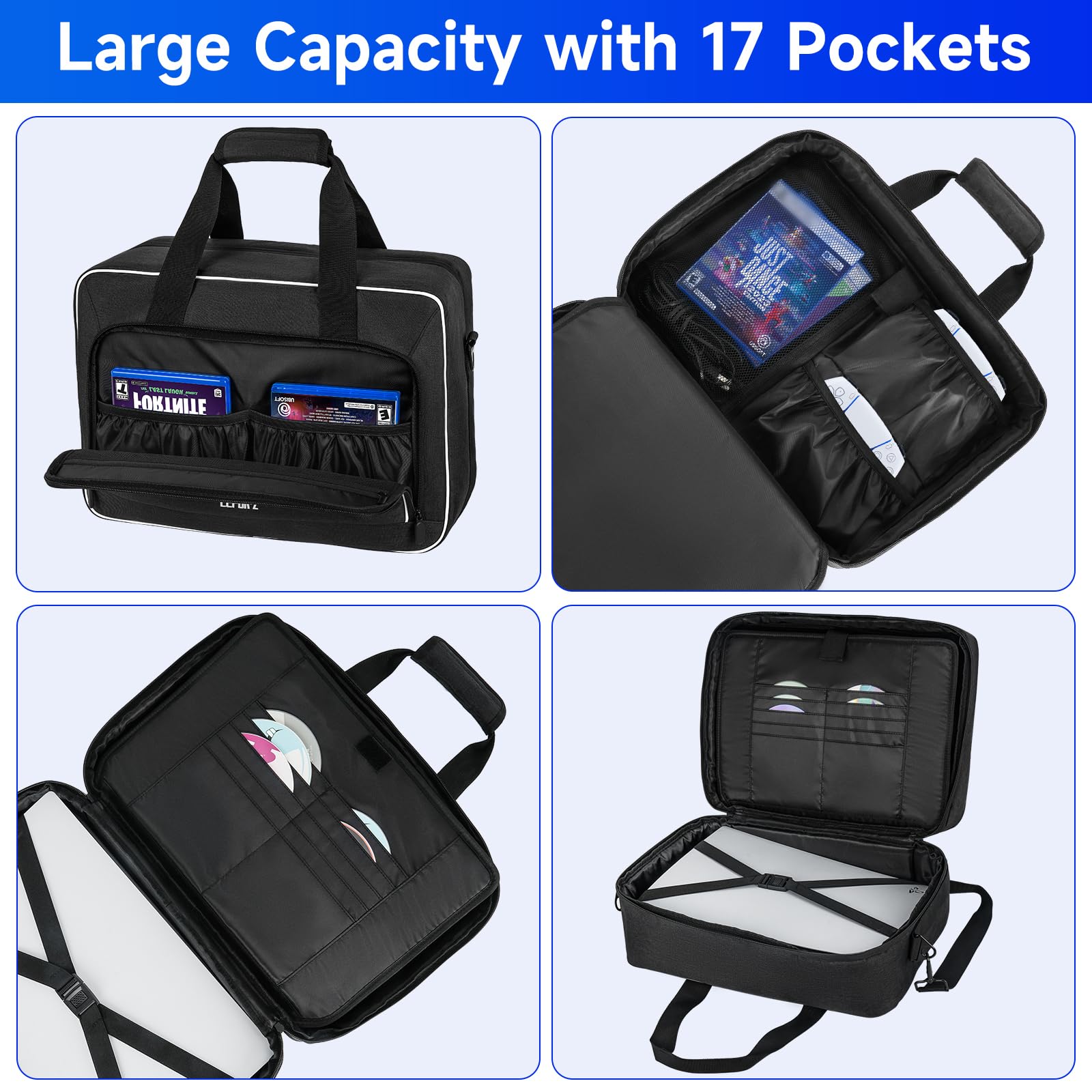 Amazon.com: LEFOR·Z Travel Carrying Case Fits for PS5/PS5 Pro/PS4