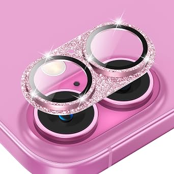 Tensea Bling Camera Lens Protector Compatible for iPhone 16/16 Plus | Aluminum Alloy Tempered Glass Cover Camera Screen Protector Accessories, Case-Compatible for iPhone 16 / iPhone 16Plus 2024