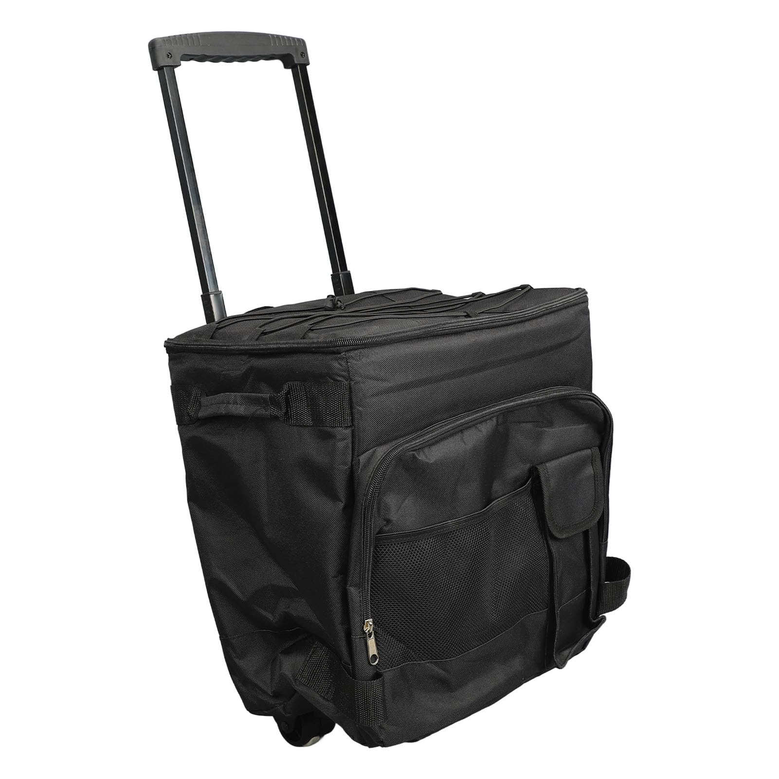Nevera Portátil con Ruedas, Bolsa Refrigeradora con Ruedas de 43 litros con Barra con Ruedas, Bolsa de Almacenamiento de Alimentos con Aislamiento a Prueba de Fugas de Tela