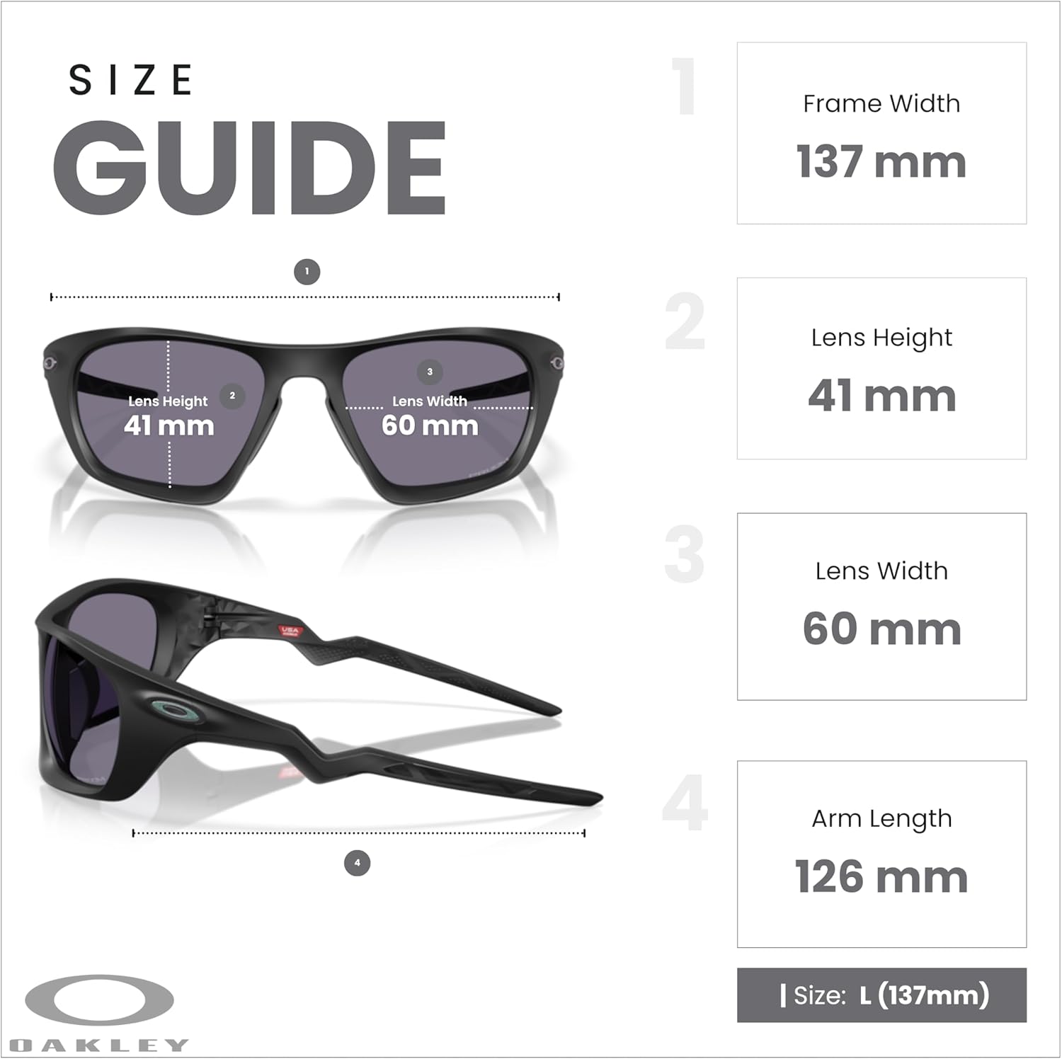 Oakley OO9431 Lateralis Rectangle Sunglasses For Men+ Bundle Accessory Leash Kit, Microfiber Pouch - Image 4