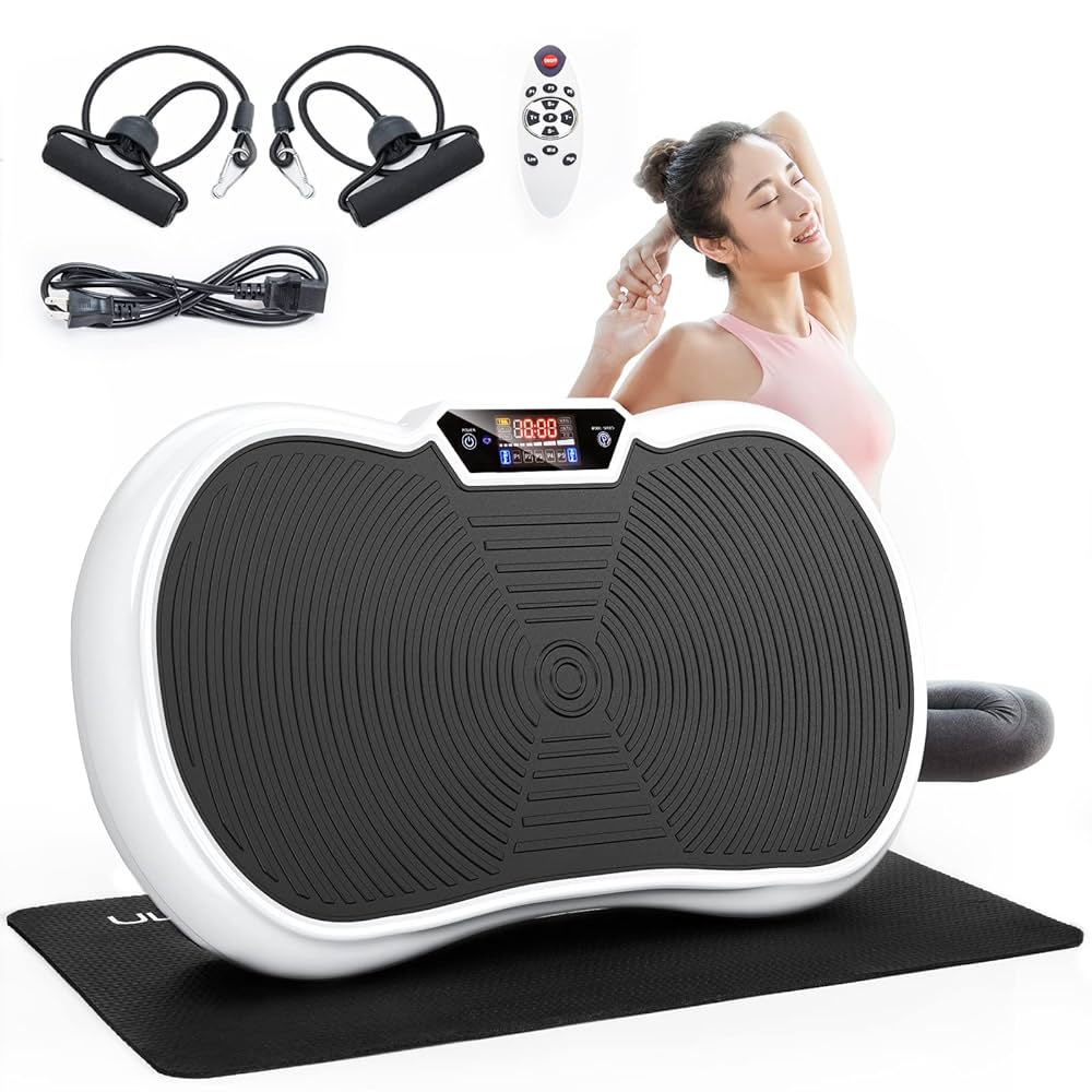 Amazon | 振動マシン Ulalov 【専用マット贈り・振動調節180段階