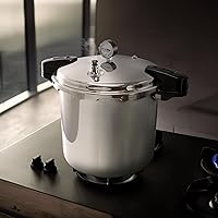 Vista 9 de MegaChef 24 Quart Large Capacity Aluminum Stovetop Pressure Cooker for Induction and Gas Stove-Tops