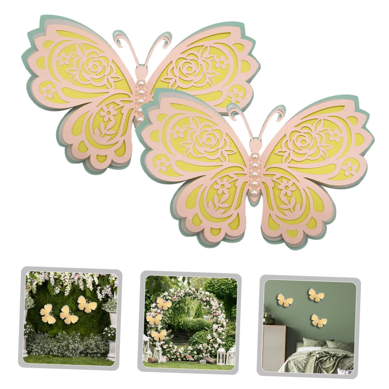 Abaodam 6stücke Schmetterlings Wandaufkleber Mit Perlen Dekorative Wanddeko Für Wohnzimmer Schlafzimmer Und Feiern Lebensnahe Schmetterlingsstickers Für Stilvolle Raumgestaltung
