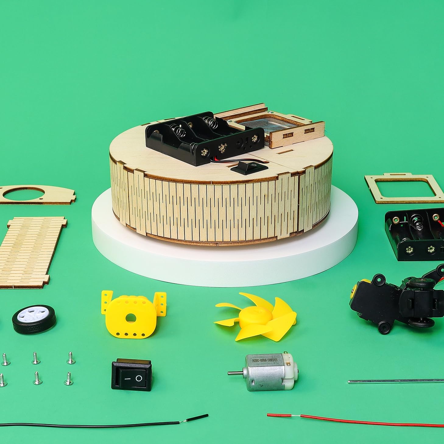 Kitsville Personalizable DIY Robot Vacuum STEM Kit – Build Your Own Smart Vacuum Robot, Robotics & Engineering Project view 2