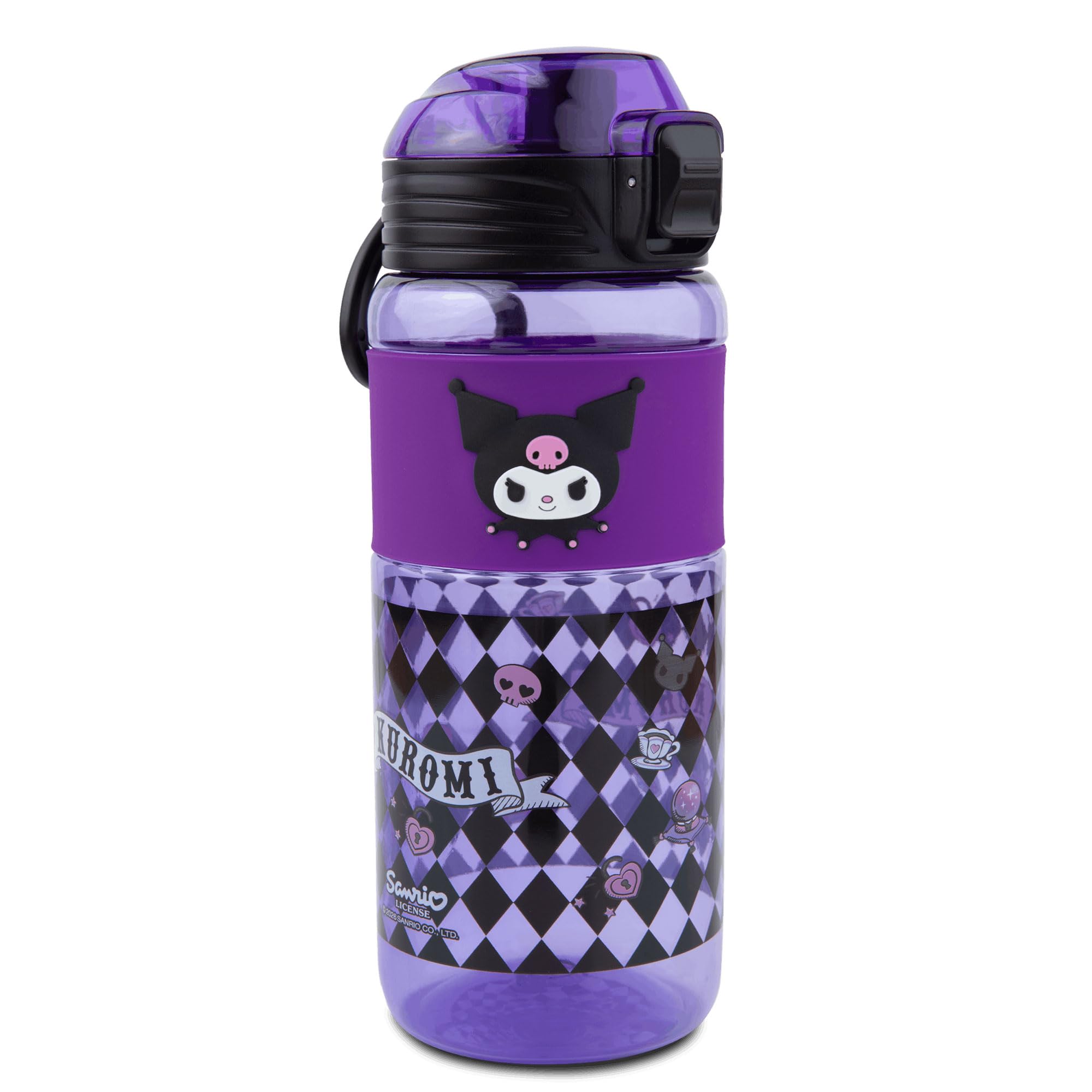 Coolpack Purple Kuromi Water Bottle 750Ml - Bpa Free - Leak-Proof Flip Lid