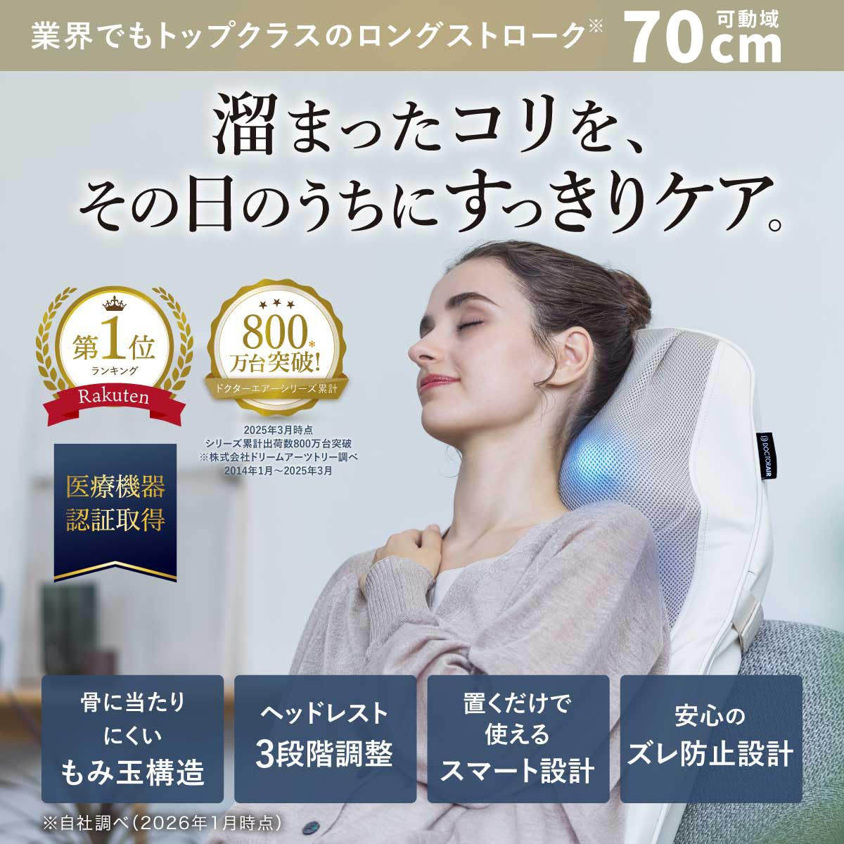 Amazon | ドクターエア 公式ストア 3Dマッサージシートプレミアム2