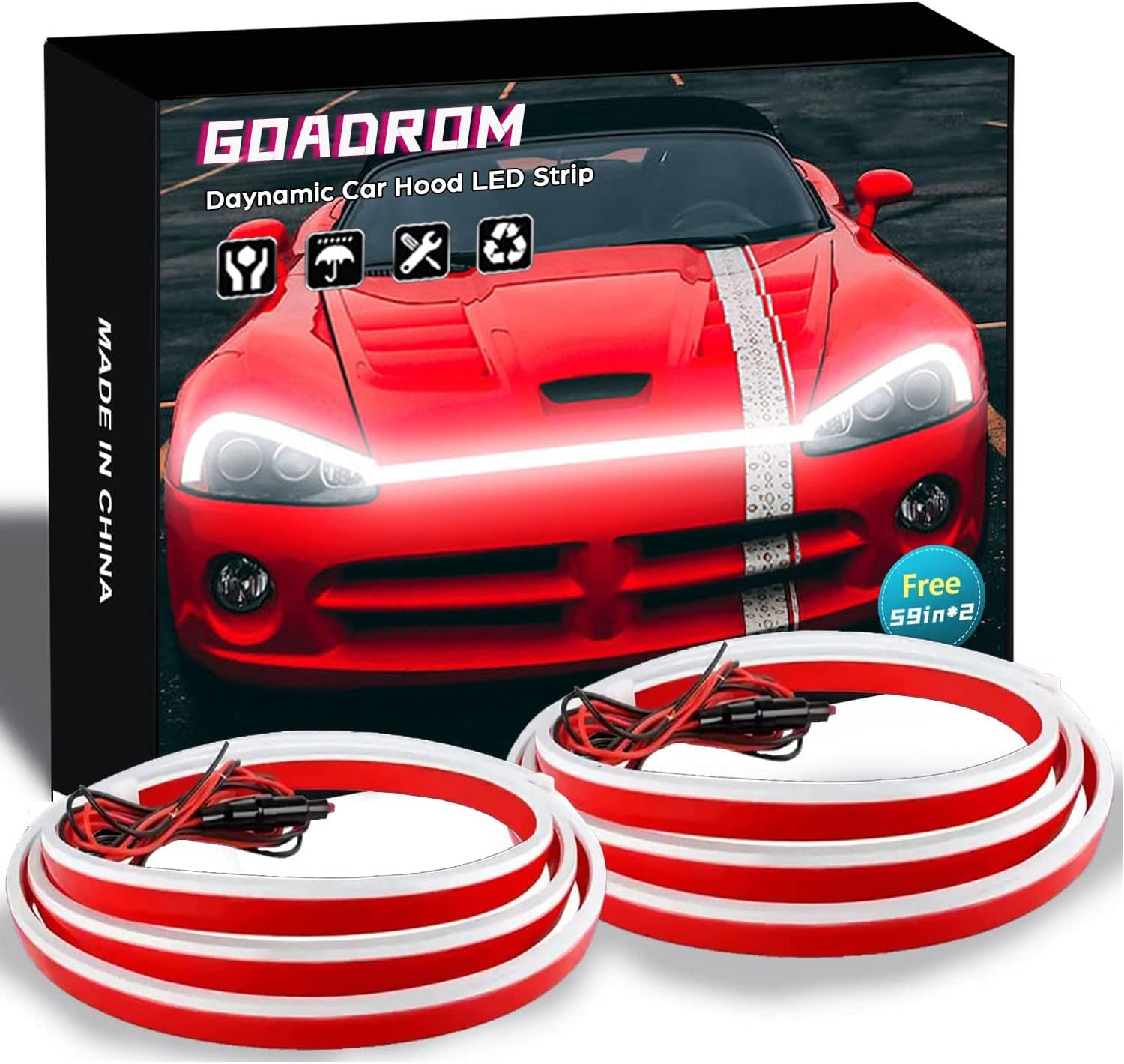 Car Led Hood Light Strip,Dynamic Car LED Strip Light