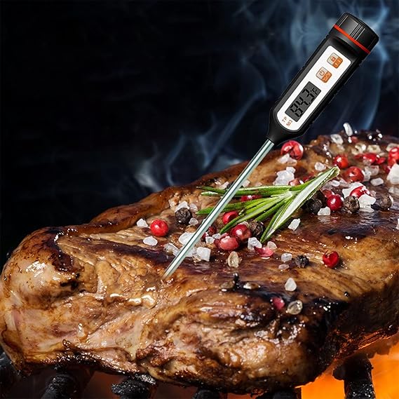 Review Digital Meat Thermometer Instant Read Food Thermometer for Cooking,Baking,Liquids