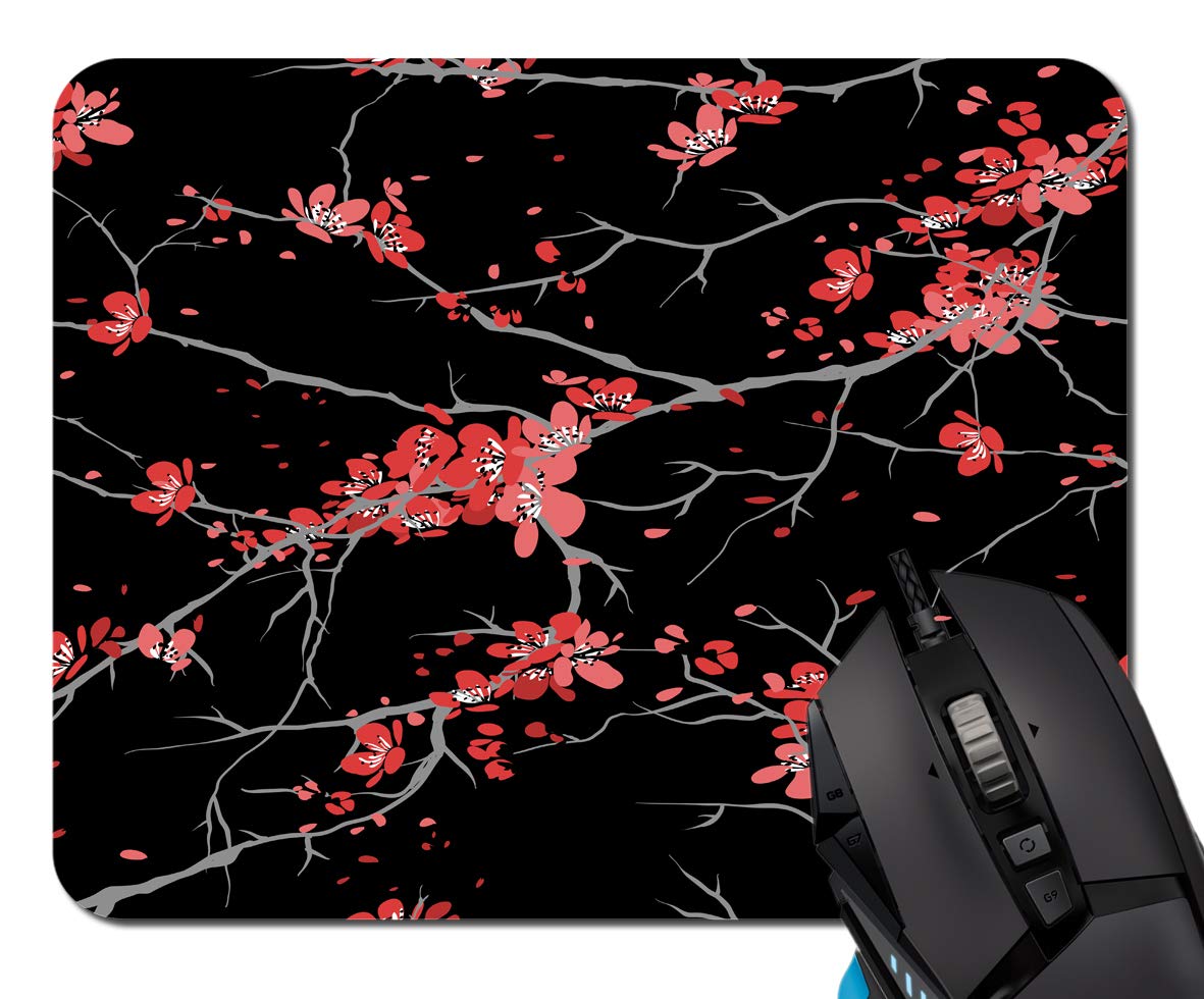 PROEVERMouse Pad,Cherry Blossoms Mouse Pad Rectangle Non-Slip Rubber Mousepad Office Accessories Desk Decor Mouse Pads for Computers Laptop