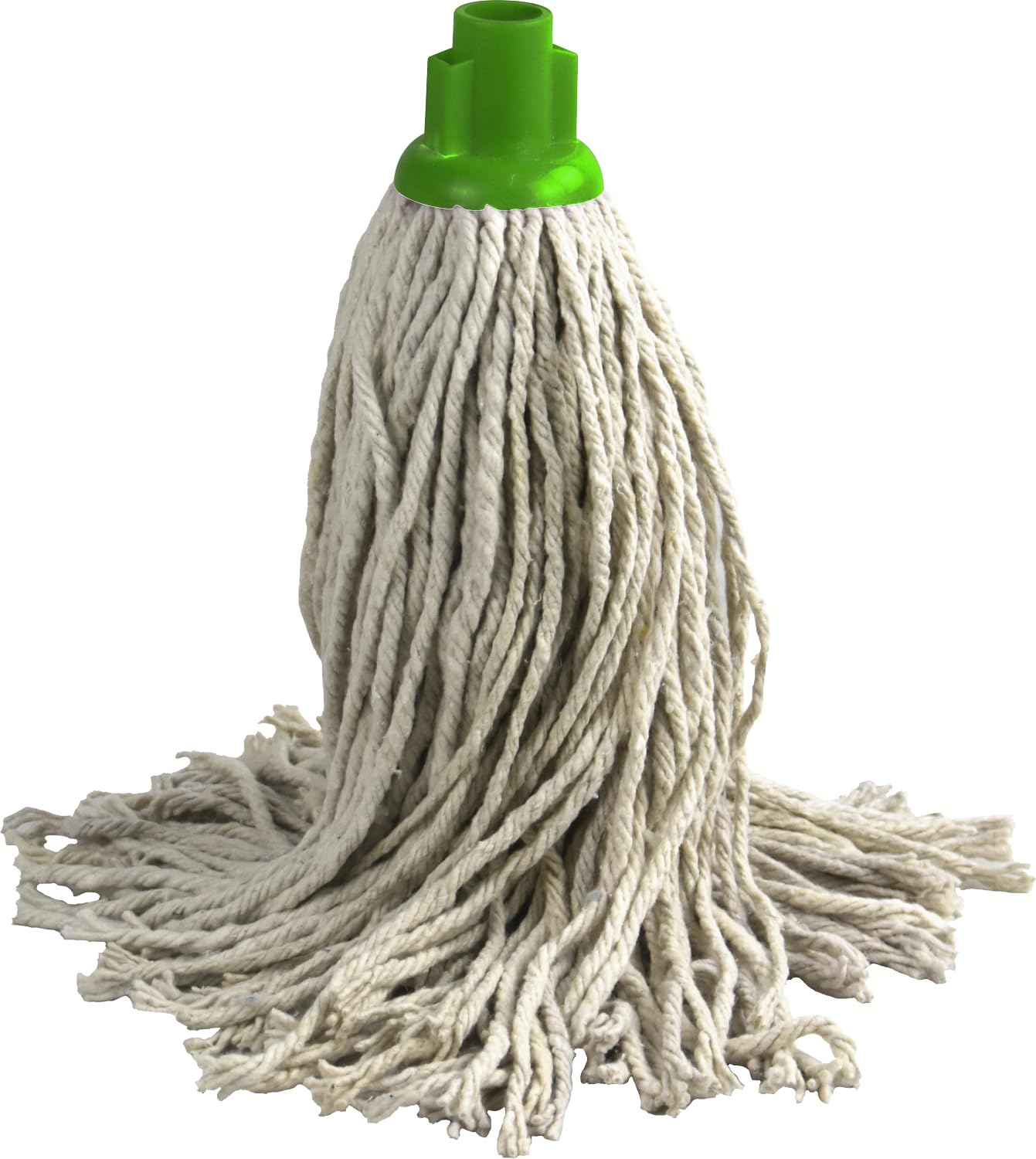 Lavv Housewares Ltd Green Cotton Mop Head Replacement With Coloured Plastic Socket (, Py20 Super Jumbo)