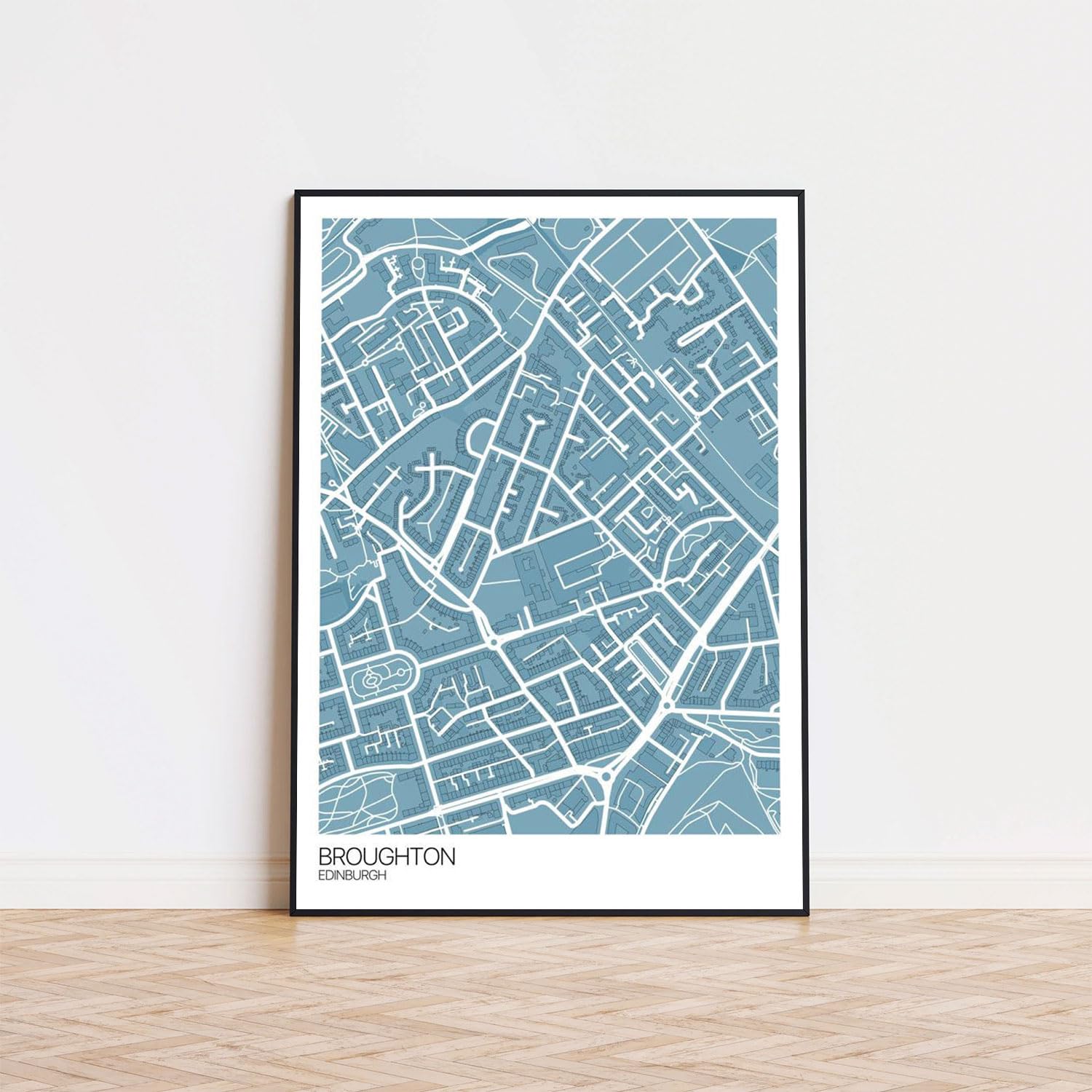 Maximal Poster of Broughton Edinburgh City 7 | 11x17 12x18 16x24 24x36 Colored Unframed Wall Art | Hometown City Traveler Artwork Print | Maximalism Gift | Maximalist Home Office Decor