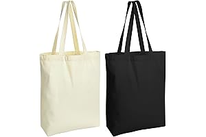 Mens Tote Bags, Set Of 2 Multipurpose Reusable Canvas Grocery Bags
