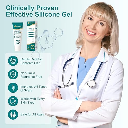 Miniatura 2 de Gel de silicona para cicatrices, potente crema para eliminar cicatrices viejas y nuevas, ayuda a reducir cicatrices quirúrgicas, acné, quemaduras,