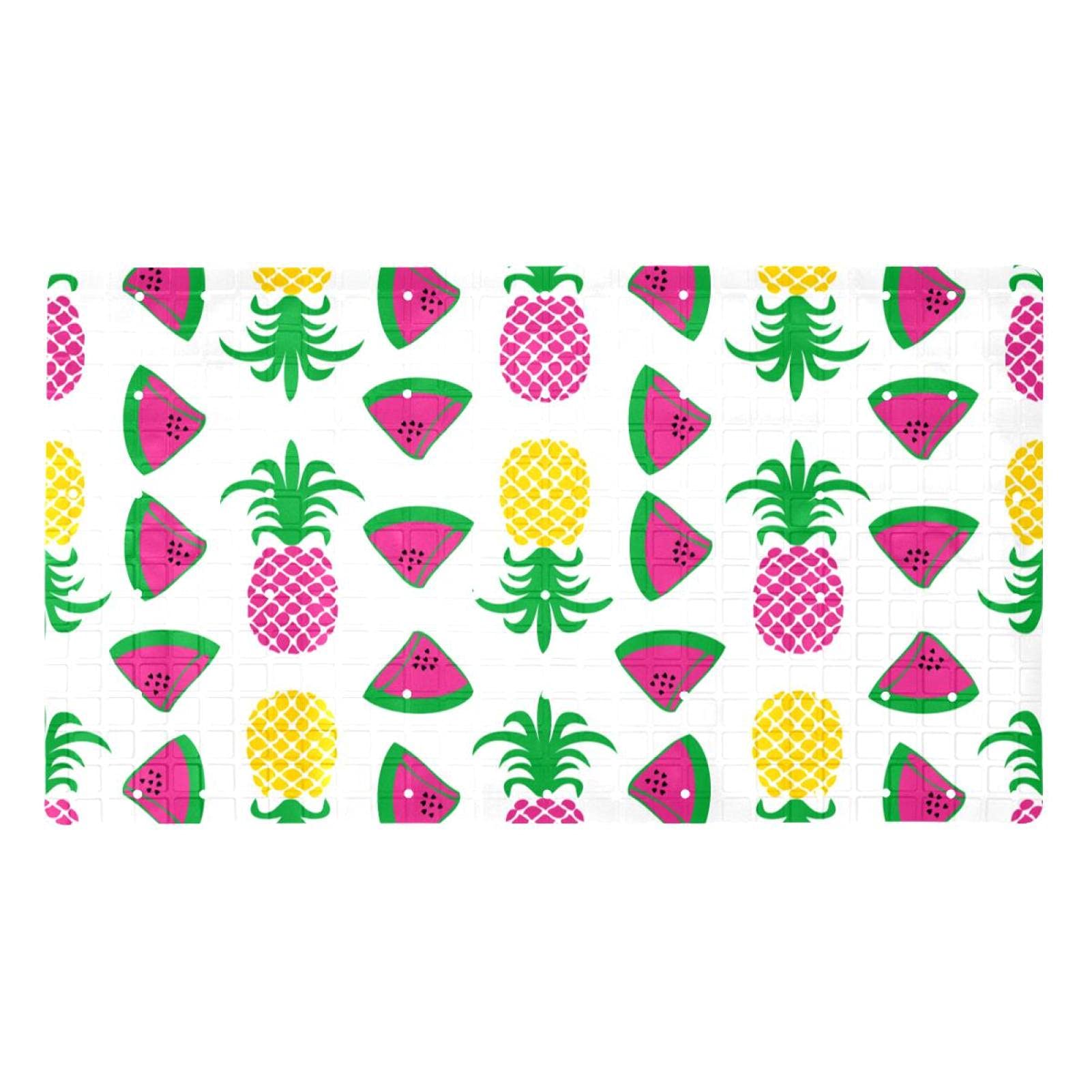 Tapis de salle de bain ananas pastèque pour égayer la baignoire des enfants