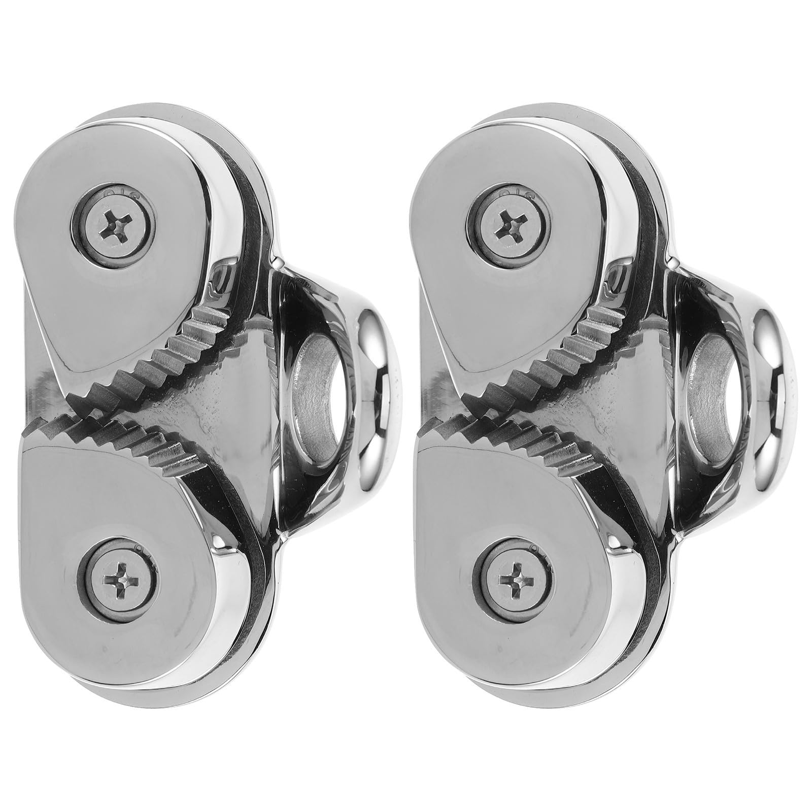 TEHAUX 2 Pezzi Morsetto per Corda Marina in Acciaio Inox con Guida Filo
