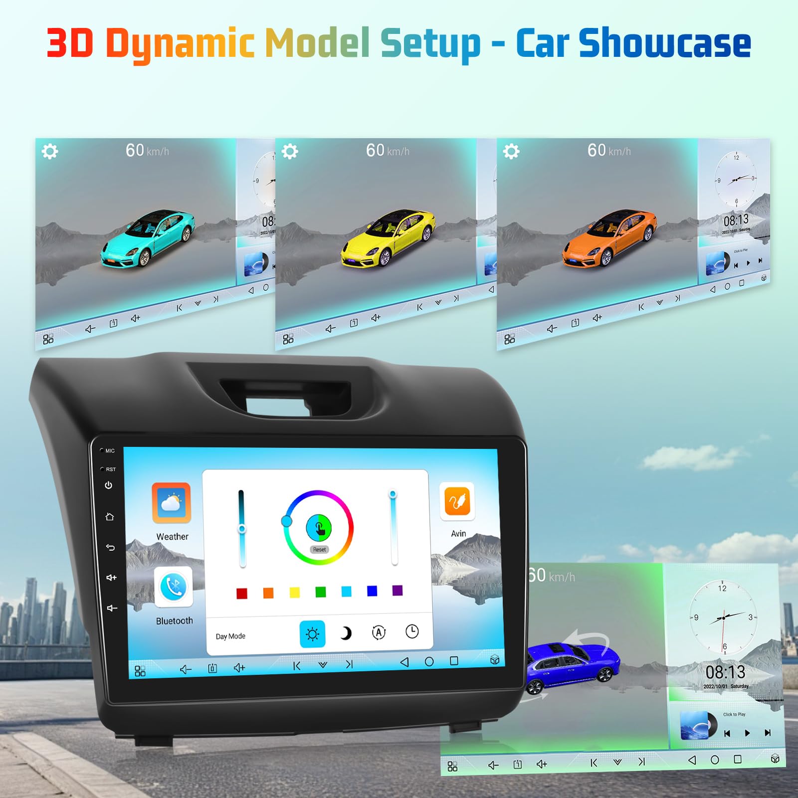 Amazon.com: 8 Core 4+64G Car Radio for Isuzu D-MAX 2015-2018 MU-X