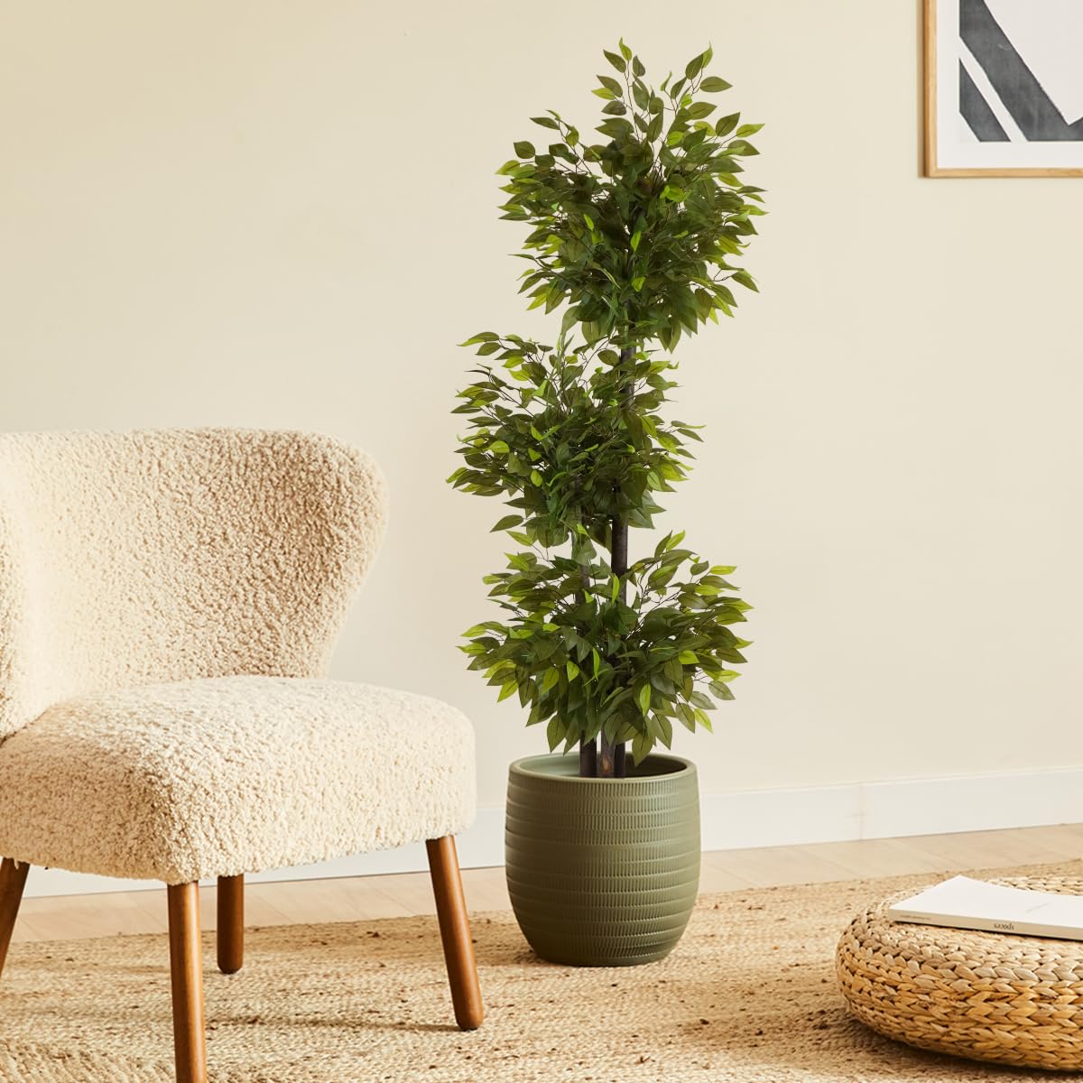 Bambù Orientale Finto - Pianta Artificiale 180cm, Per Interni Ed Esterni, Design Realistico - Foto 2