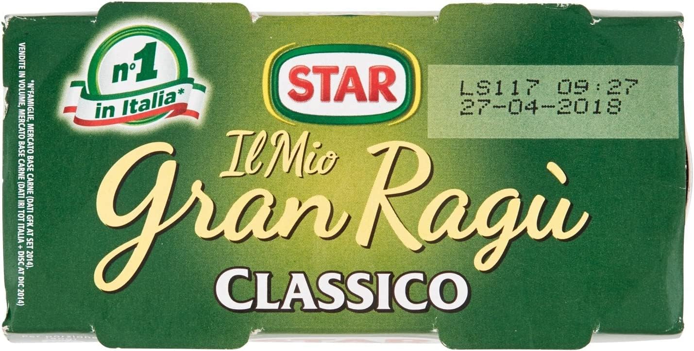 Star Gran Ragù, Set Degustazione 5 Varietà, Sughi Pronti con Carne Italiana 100%, 10 Confezioni da 180g, + portachiavi italy shop service