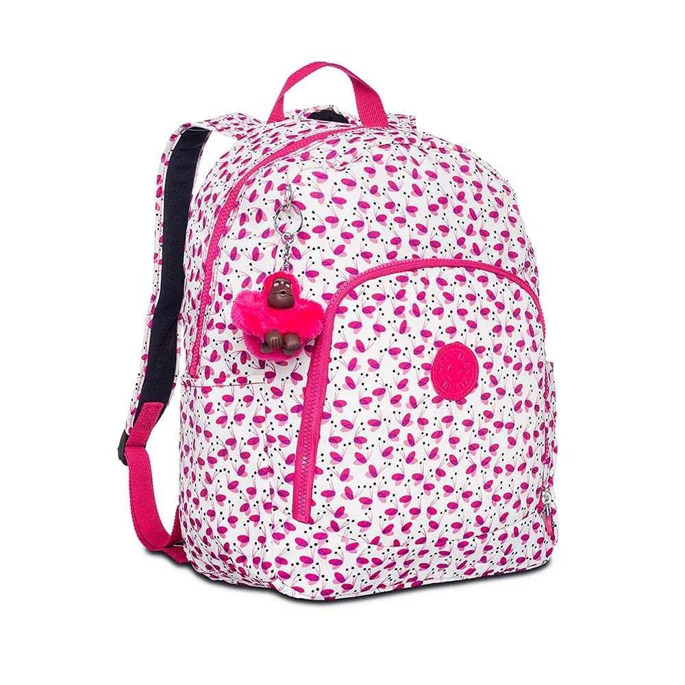 Kipling CARMINE Large Backpack - Pink Wings RRP £84
