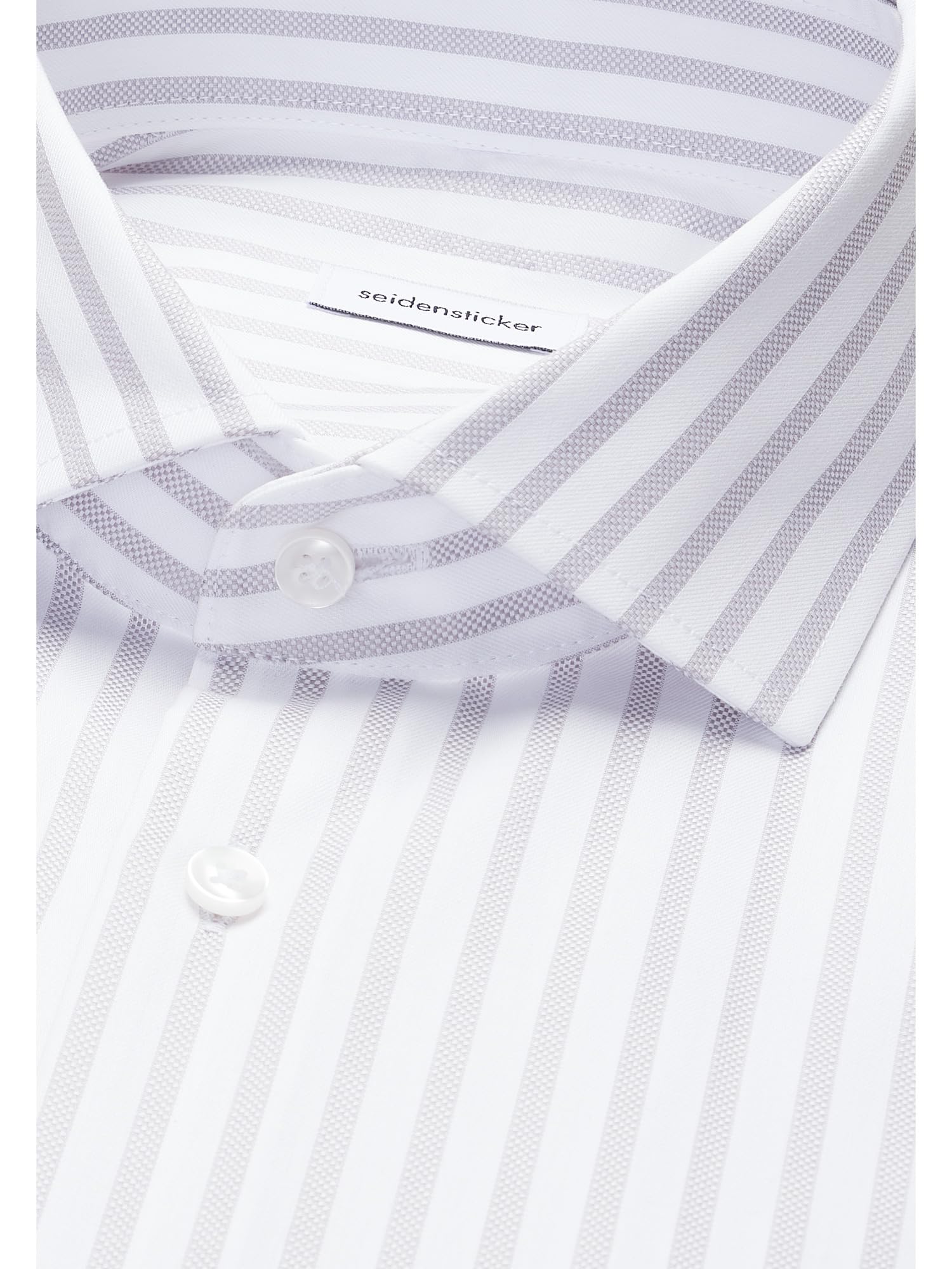 Seidensticker Regular Fit Langarm Business Hemd Camicia da Lavoro, Grigio, 43 Tall Uomo
