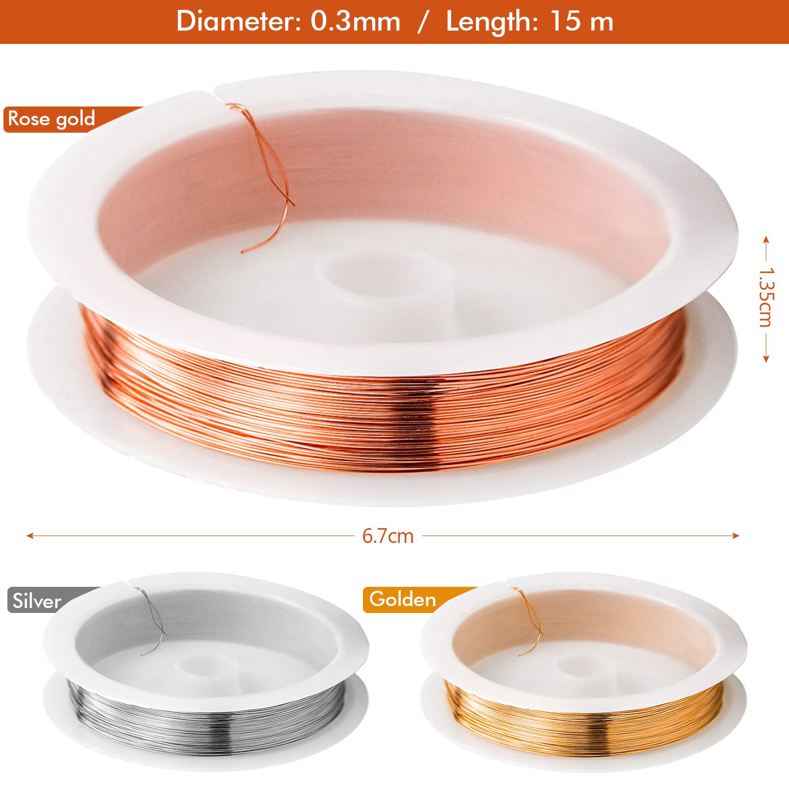 Lcuihong-koperdraad 0.2-1mm koperdraad voor sieraden