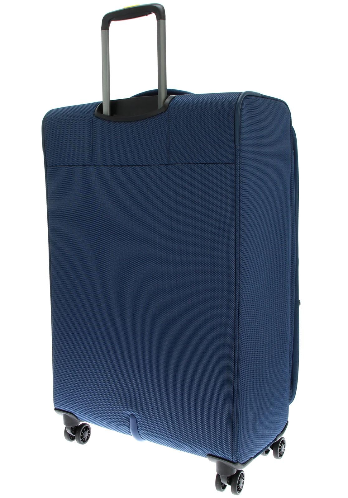 Mandarina Duck Zephyr Trolley Large EXP, Blu (dress blue), Trolley grande espandibile in tessuto morbido ad effetto 3D