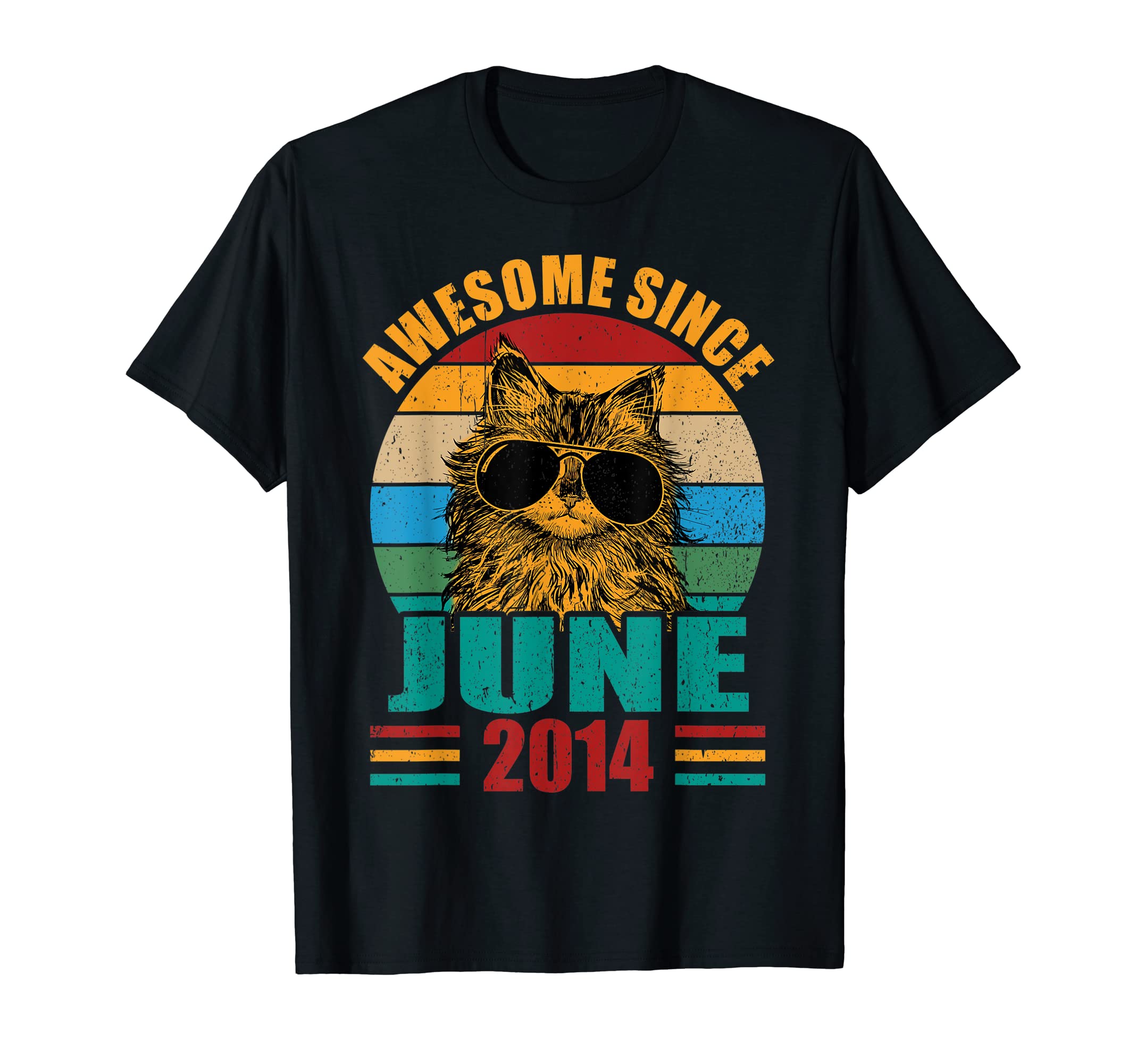 Ohia Awesome Since June 2014 8th BirthdayRetro Awesome Since June 2014 8th Birthday 8 Years Old T-Shirt