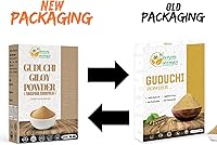 Vista 2 de Herbs Botanica Guduchi Polvo USDA Orgánico Neem Giloy Polvo Tinospora cordifolia Suplemento de hierbas para el apoyo inmunológico, Digestión 5.3