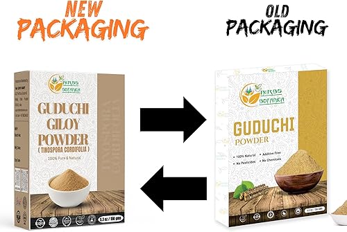 Miniatura 2 de Herbs Botanica Guduchi Powder USDA Organic Neem Giloy Powder  Tinospora cordifolia  Suplemento Herbsl para apoyo inmunológico, digestión 5.3 oz  150