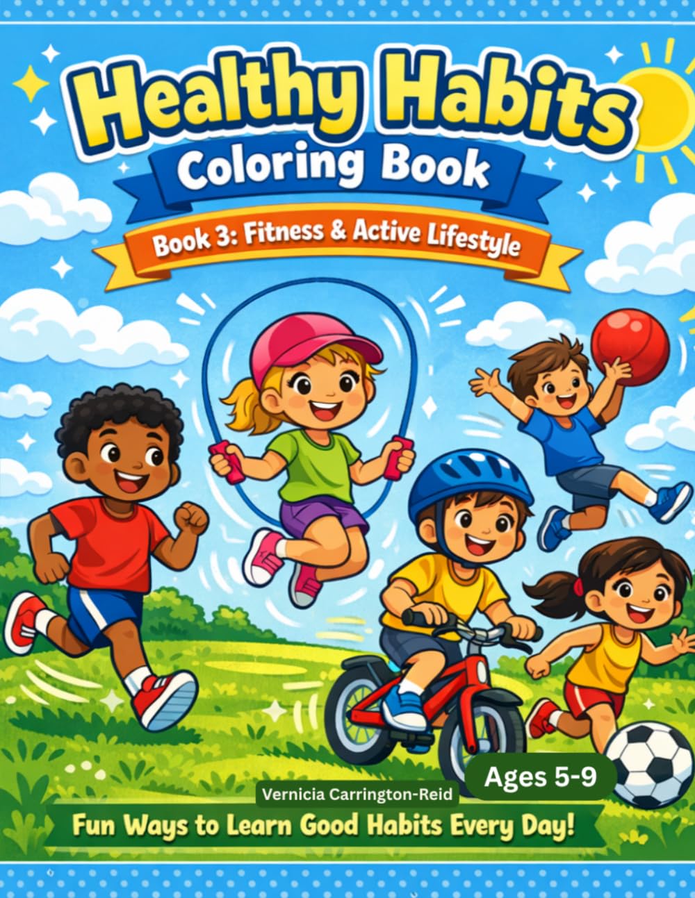 Healthy Habits Coloring Book 3: Fitness (Healthy Habits Coloring Series)