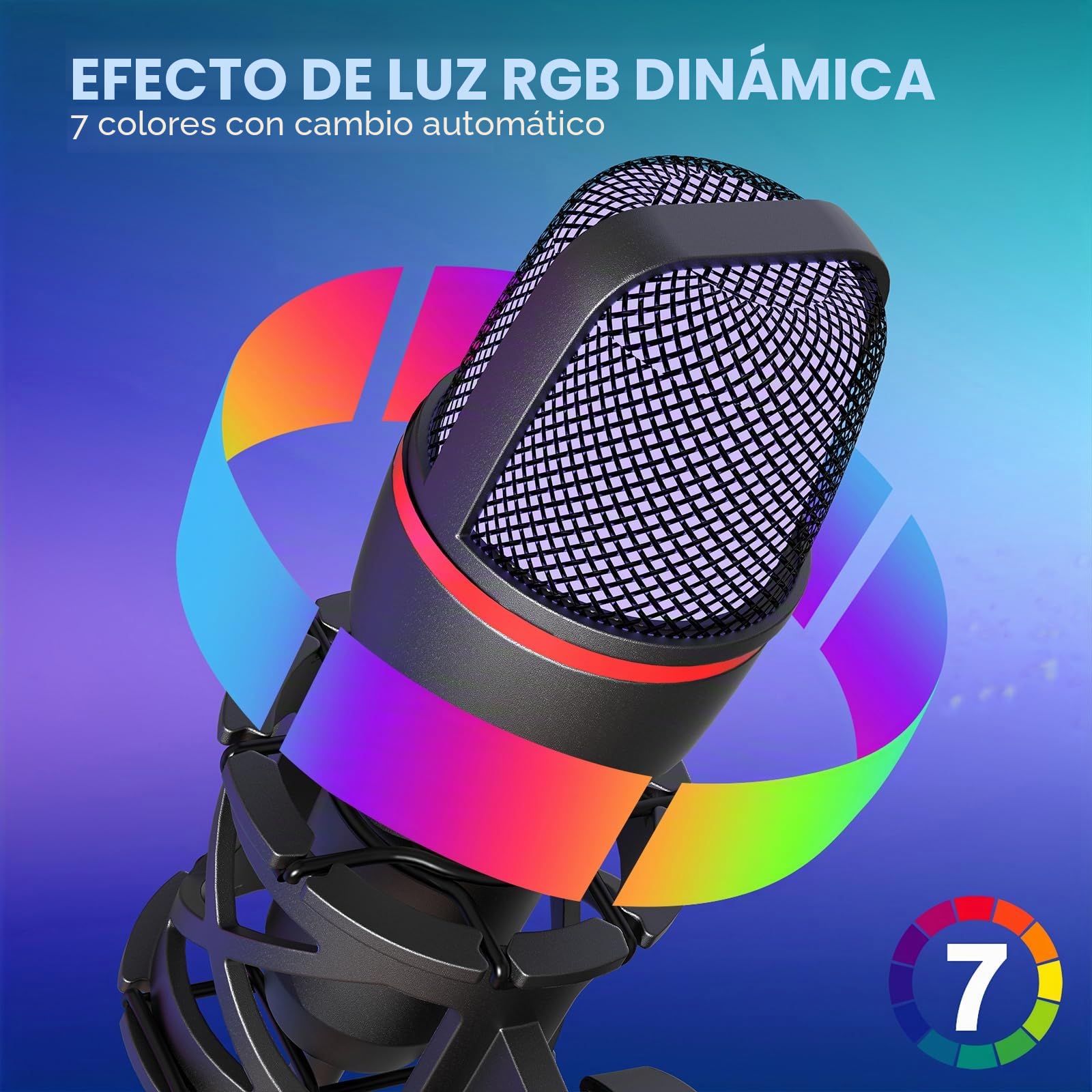 Hoppac Micrófono USB Profesional para PC, Microfono Condensador con Trípode y Filtro Pop, Plug & Play Microfono Compatible con PC, Portátiles, PS4/5, Microfono para Streaming, Podcasting, Youtube