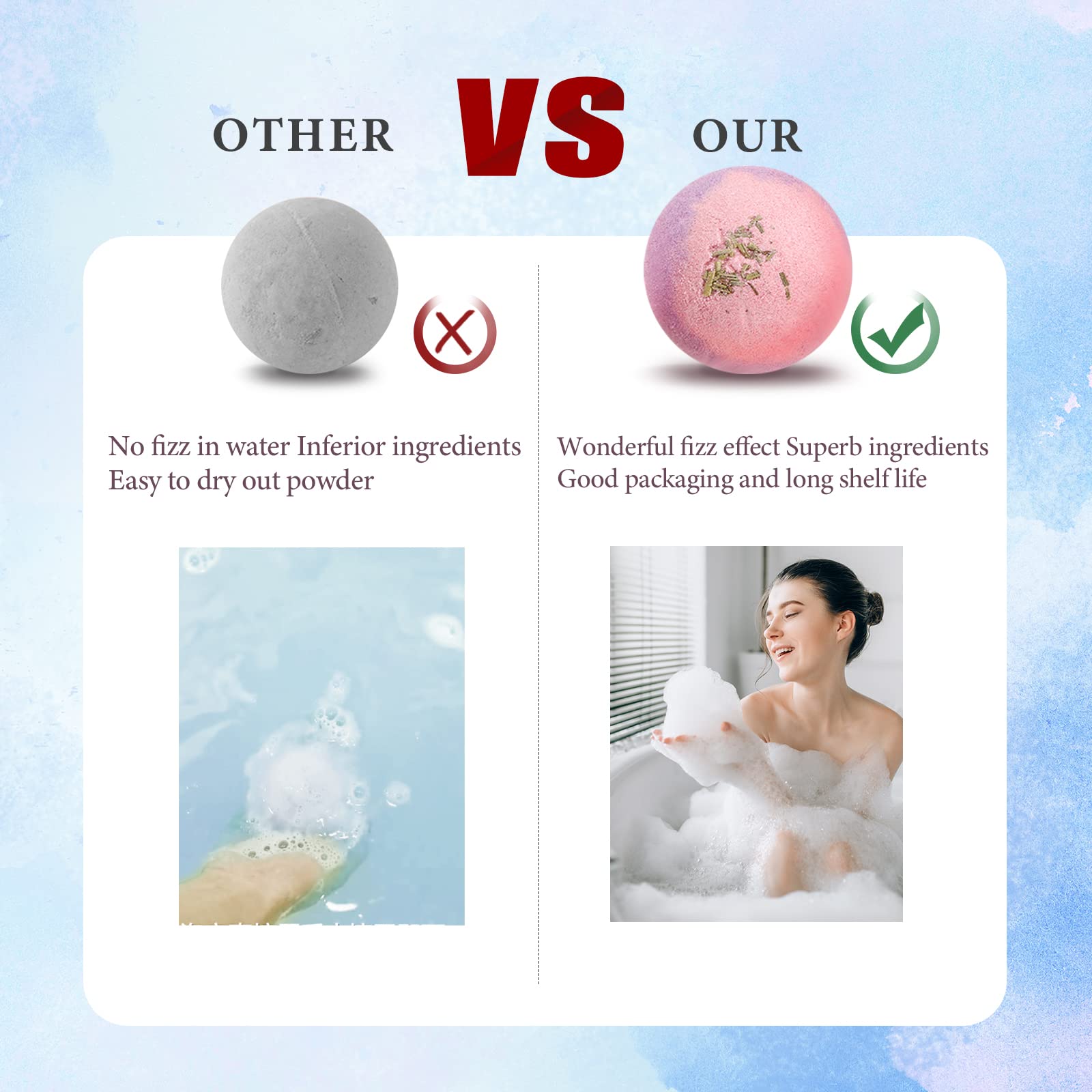 Beautifier Life Hemp Oil Bath Bombs zestaw upominkowy (zestaw 12) Natural Refreshing Bubble Bath Kit with 6 relaksacyjnych scents Made from Pure Essential Oil for Bubble and Spa Bath – idealny dla