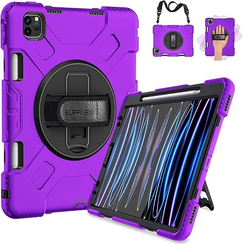 SUPFIVES Funda para iPad Pro de 11 pulgadas (202220212020), protector mejorado de grado militar a prueba de golpes de silicona para iPad Pro 11 de 4