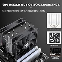 Vista 3 de Thermalright Assassin X 120R SE Plus - Enfriador de CPU, tubos de calor de 0.157 x 0.236 in, velocidad de 1550 rpm, ventilador silencioso PWM
