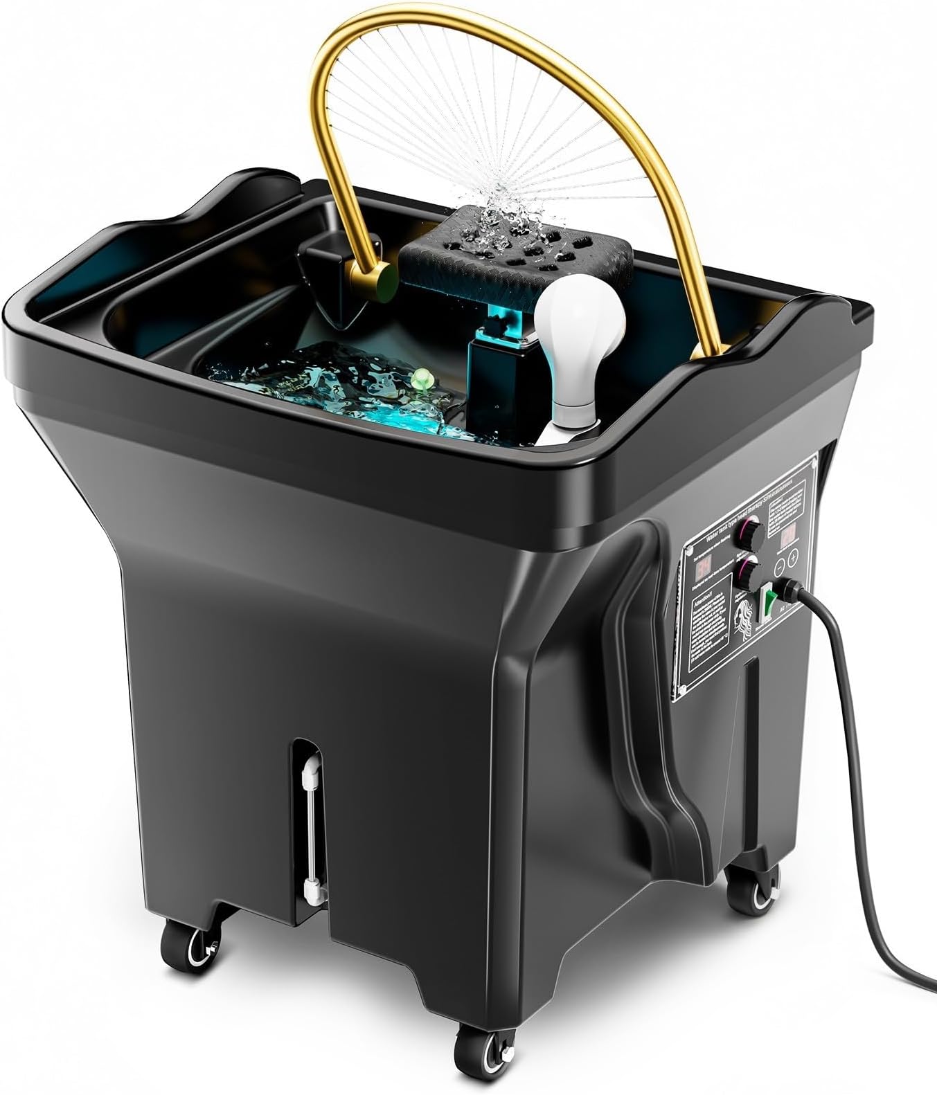 Head Spa Equipment with 60L Water Storage Tank, Waterfall Equipment, Head spa and Light Therapy Available