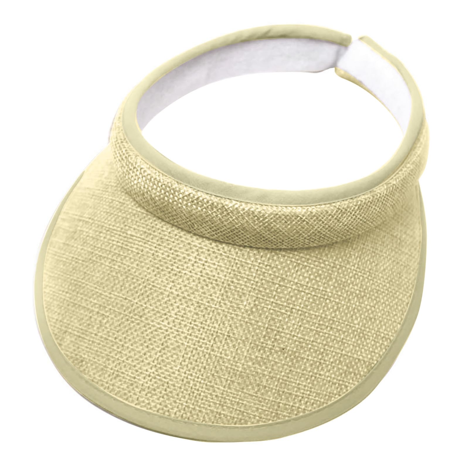 Sun Visors for Women Men, Wide Brim UV Protection Sport Visor Cap Sunhats Adjustable Ponytail Baseball Hat for Golf Cycling Fishing Tennis Volleyball Running Jogging Khaki