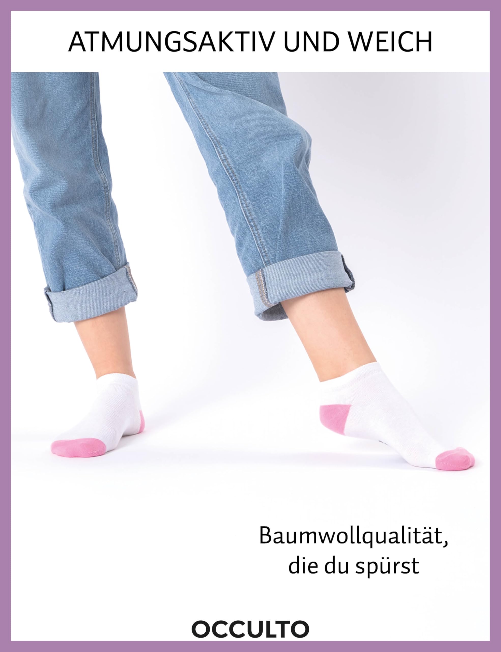 Occulto Damen Sneaker Socken 10er Pack (Modell: Maja)