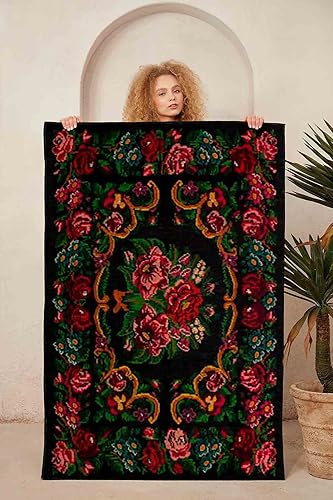 Miniatura 2 de LaModaHome Alfombra antideslizante Alfombra suave lavable a máquina para dormitorio, interior y exterior, resistente a las manchas, para sala de