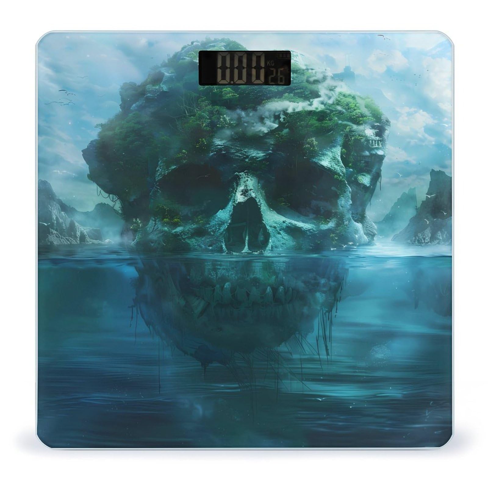 Fantasy Skull Island Scale for Body Weight Bathroom Digital Body Weight High Precision Scale for Home Office