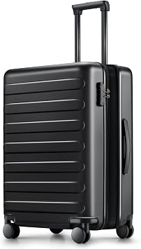 NINETYGO Carry on Luggage 22 X 14 X 9 Airline Approved, 20 Inch Luggage for 3-5 Days Travel, Double Spinner Wheels, 100% Hardshell PC, TSA Lock, 01-Black Expandable, Carry-On 20-Inch, Carry on