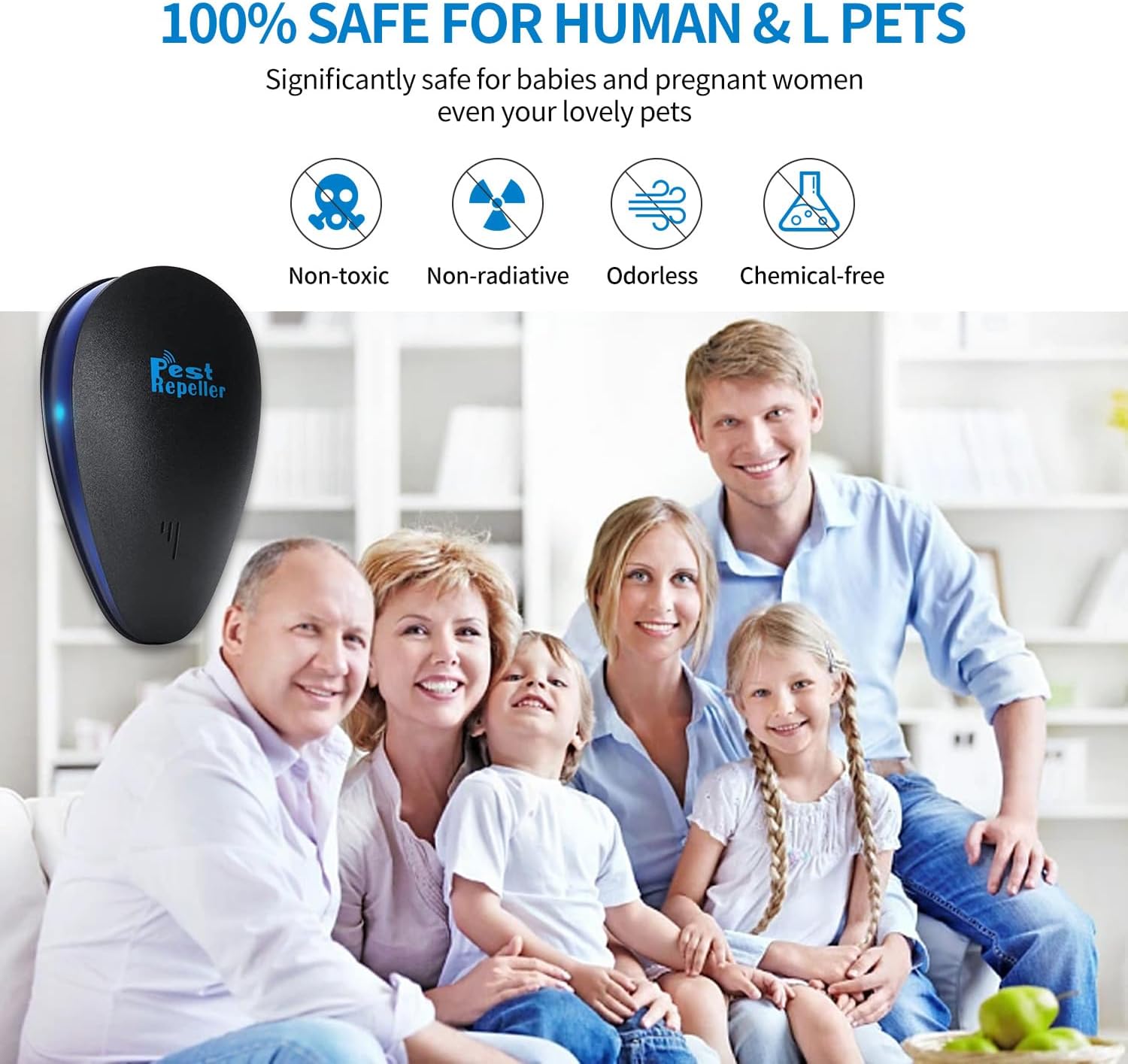 2023 Newest Ultrasonic Pest Repeller,Electronic Mouse Repellent,Rodent Repellent,Mice Repellent Plug in,Mouse Deterrent,Mosquito Repellent Indoors,Pest Control for Mosquitoes,Ants,Mice,Squirrel,Fly
