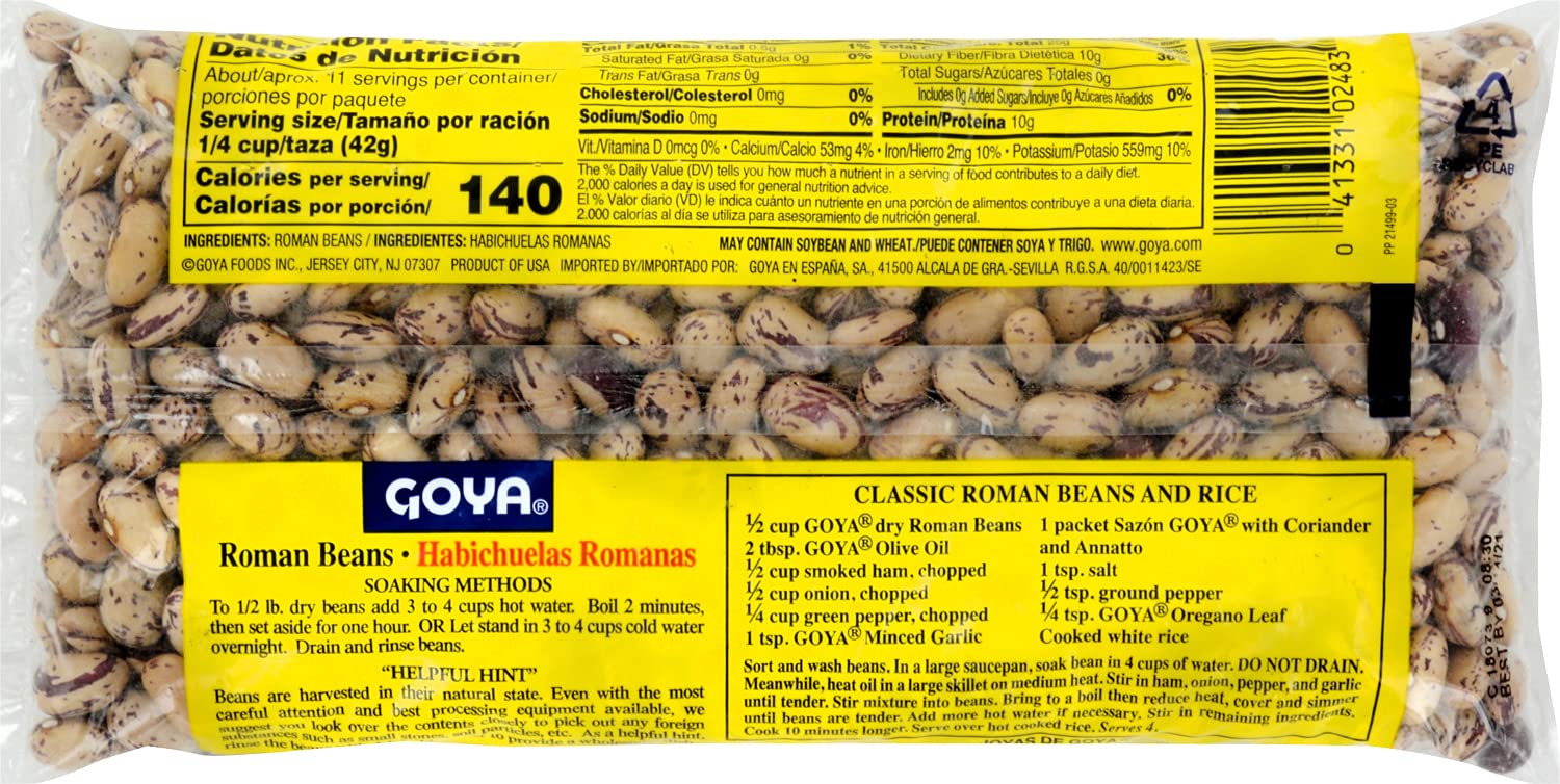 Goya Foods Roman Beans, 16 Ounce (Pack of 2)