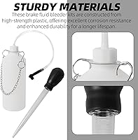 Vista 5 de Calvana Kit de bomba de vacío de purga de frenos de 0.8L, extractor de líquidos, kit de purga de cilindro maestro, botella de purga de frenos
