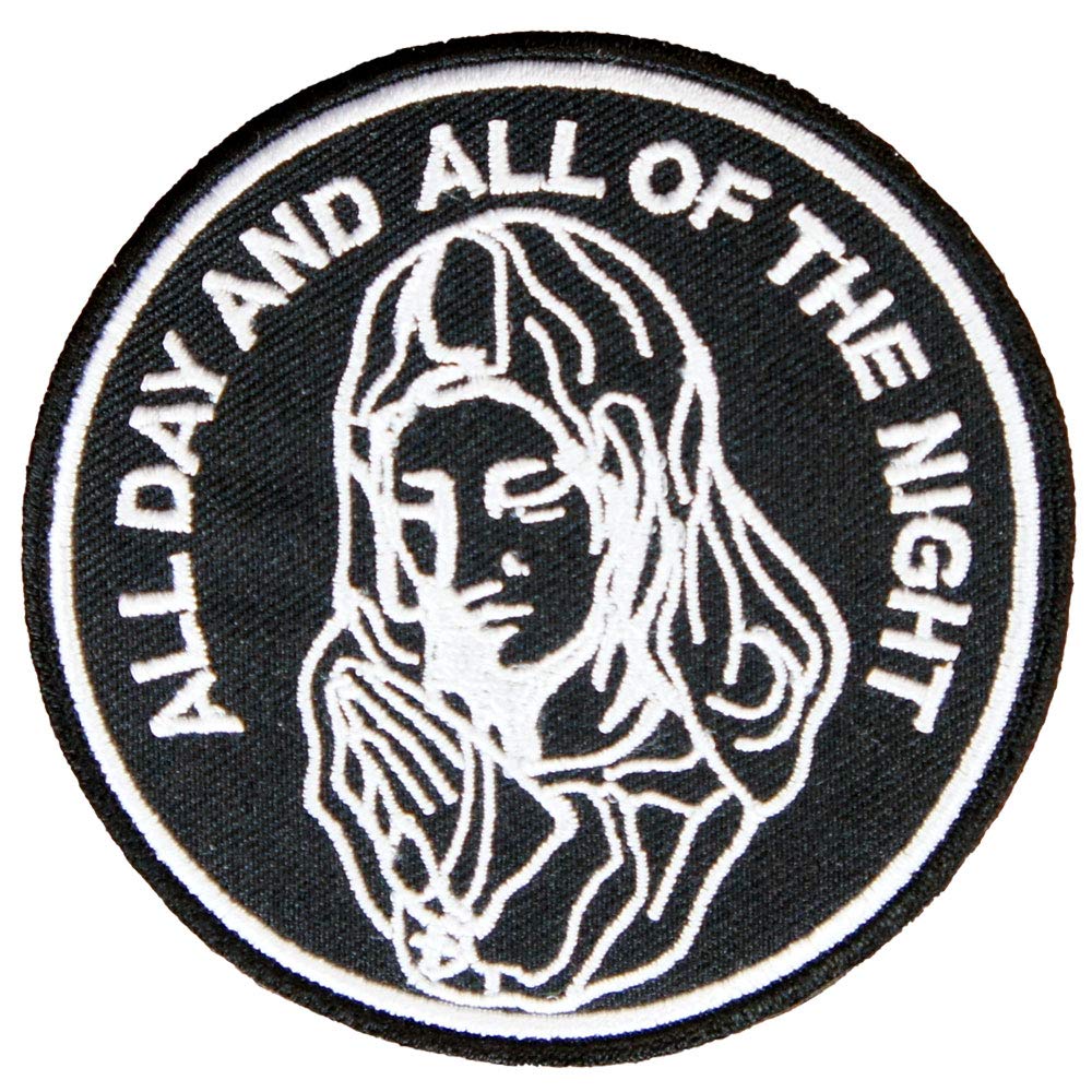 Amazon.co.jp: 刺繍アイロンワッペン アップリケ パッチ【一日中そして  