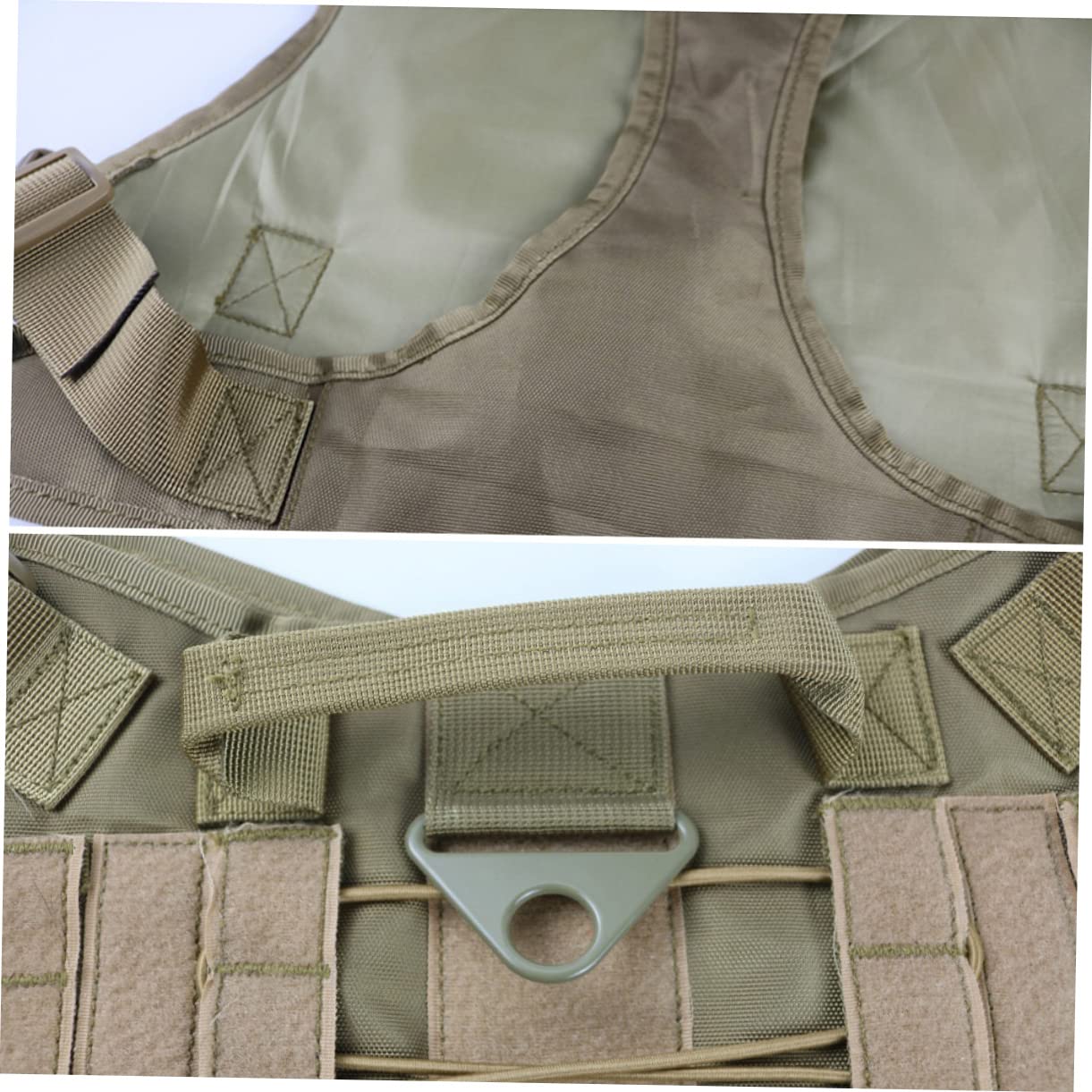 COLLBATH Dog Vest 1000d Nylon Waterproof Comfortable with 4 Buckle for Patrol Suit Training and Outings